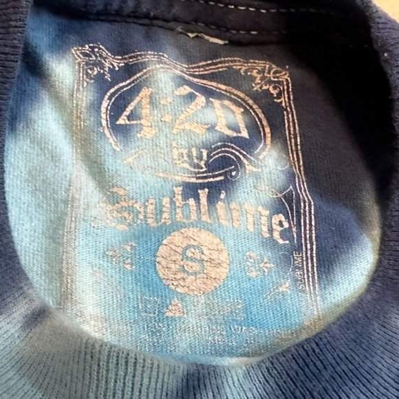 SUBLIME 40 oz To Freedom Blue Tie Dye T Shirt 420 by Sublime Size SMALL - Picture 4 of 8